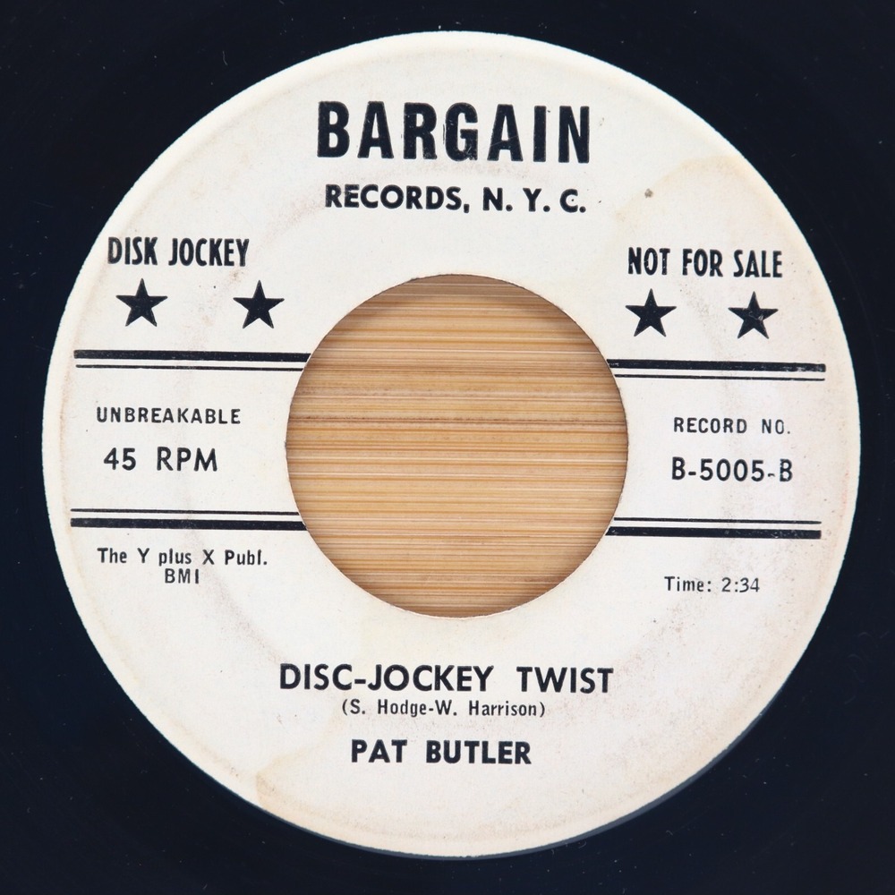 PAT‎ BUTLER - DISC-JOCKEY TWIST / CONSIDER ME DARLING - SOUL FUNK 45 PROMO